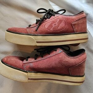 Pink Suede Heelys. Size 5